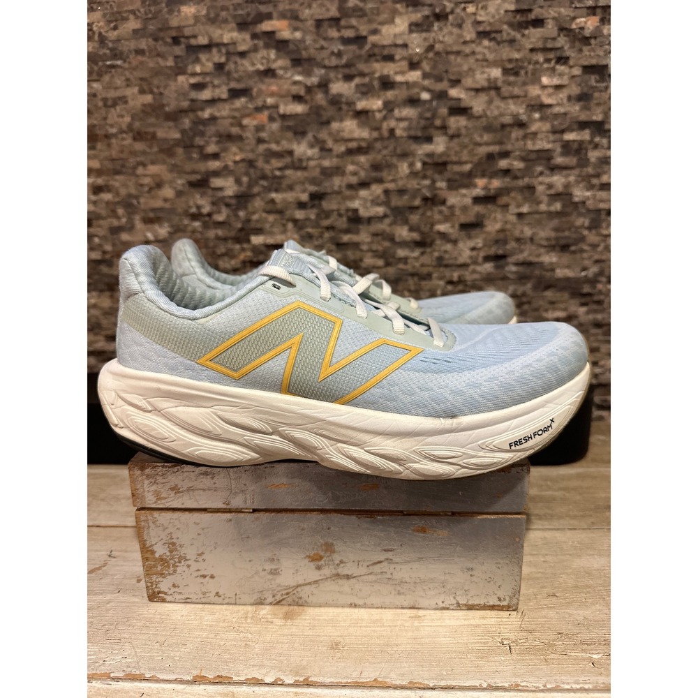 New Balance Fresh Foam X 1080 v14 Light Blue Yellow Running Shoes W108014Z Sz 10